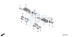 CRF250X9 Australia - (U) drawing STEP