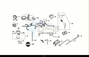 NH-X125 (ME12B2-EU) (E5) (M1) drawing WIREHARNESS - BATTERY