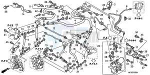 ST1300A9 Australia - (U / ABS MME) drawing FRONT BRAKE HOSE (ST1300A)