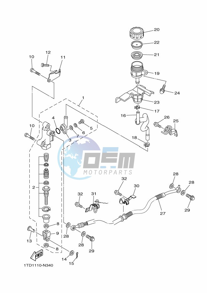 REAR MASTER CYLINDER