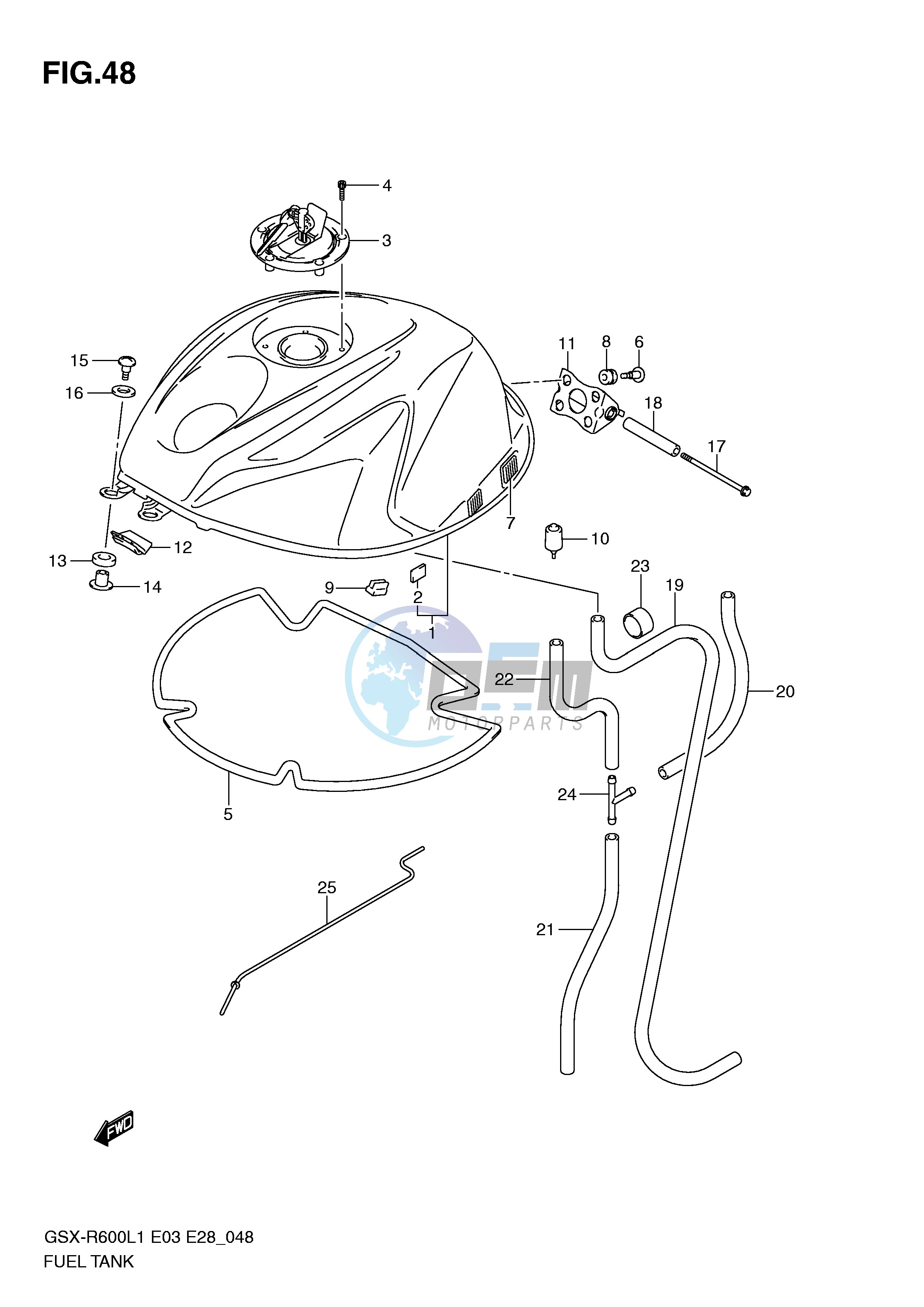 FUEL TANK (GSX-R600L1 E3)