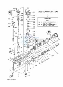 F115AETX drawing PROPELLER-HOUSING-AND-TRANSMISSION-1