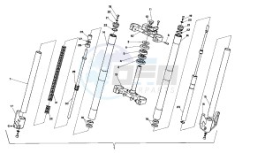 Tuareg Rally 50 drawing Front fork i.m. a