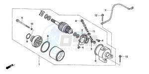 TRX450R drawing STARTING MOTOR