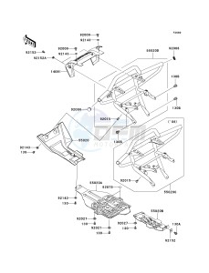 KVF 650 F [BRUTE FORCE 650 4X4I] (F6F-F9F ) F6F drawing GUARD-- S- -