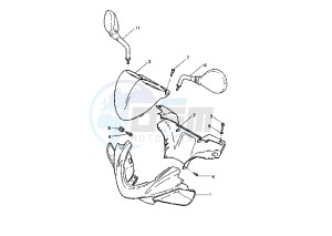 YQ AEROX R 50 drawing COWLING