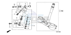 CRF250RB CRF250R ED drawing STEERING DAMPER