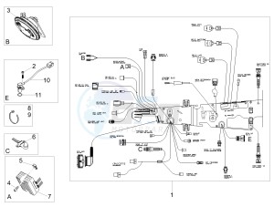 V7 III Special 750 e4 (NAFTA) drawing Front electrical system