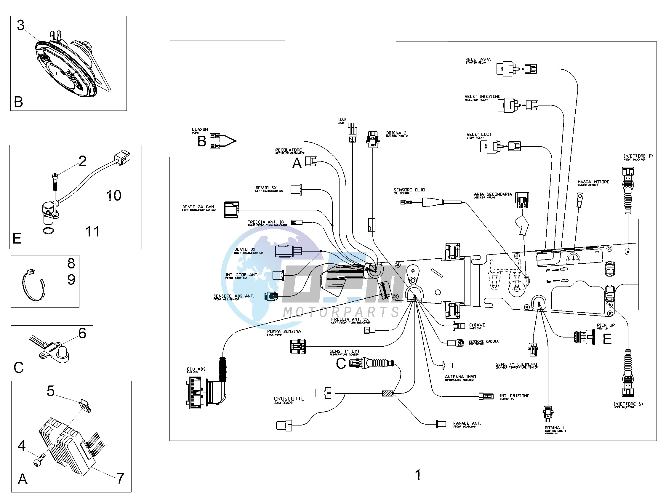 Front electrical system