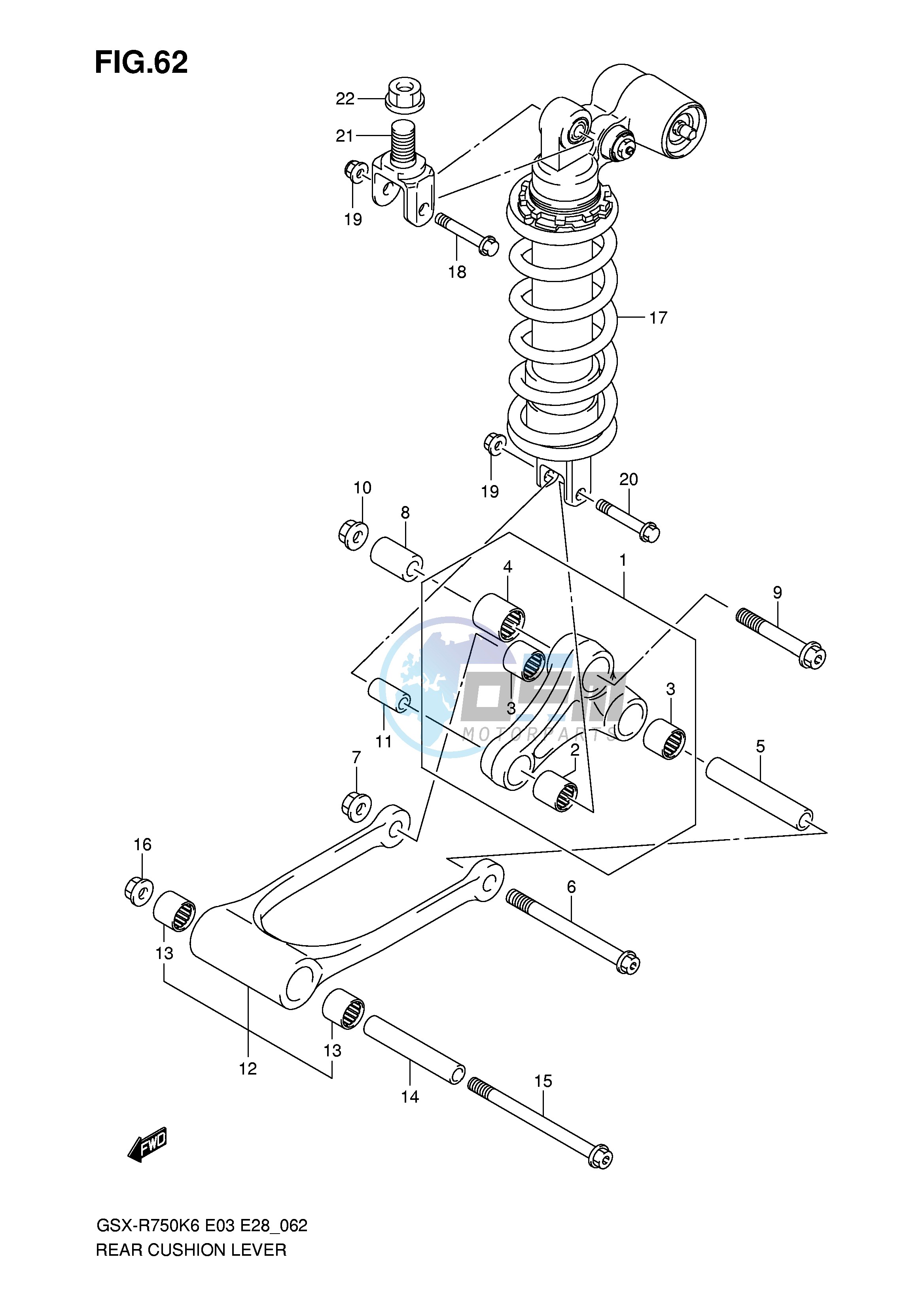 REAR CUSHION LEVER