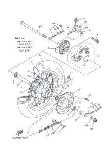 TT-R50E TT-R50 (2CJP) drawing REAR WHEEL