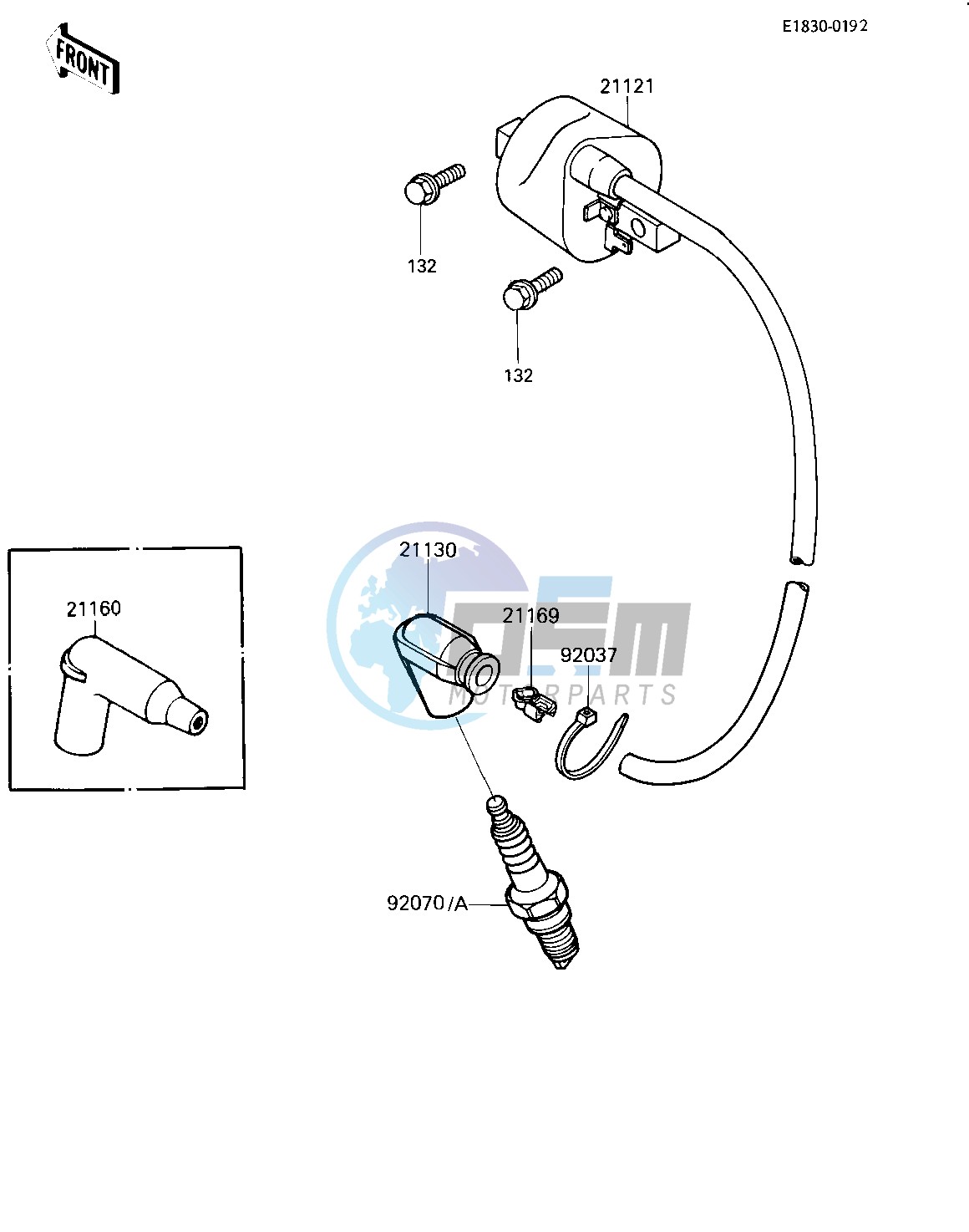 IGNITION COIL -- 84 KX250-C2- -