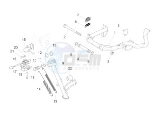 GTV 300 SEI GIORNI IE E4 ABS (NAFTA) drawing Stand/s