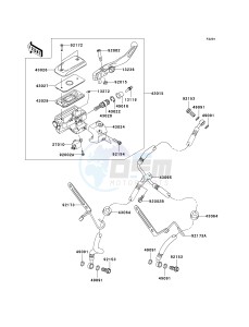 VN 1700 C [VULVAN 1700 NOMAD] (9FA) C9FA drawing FRONT MASTER CYLINDER