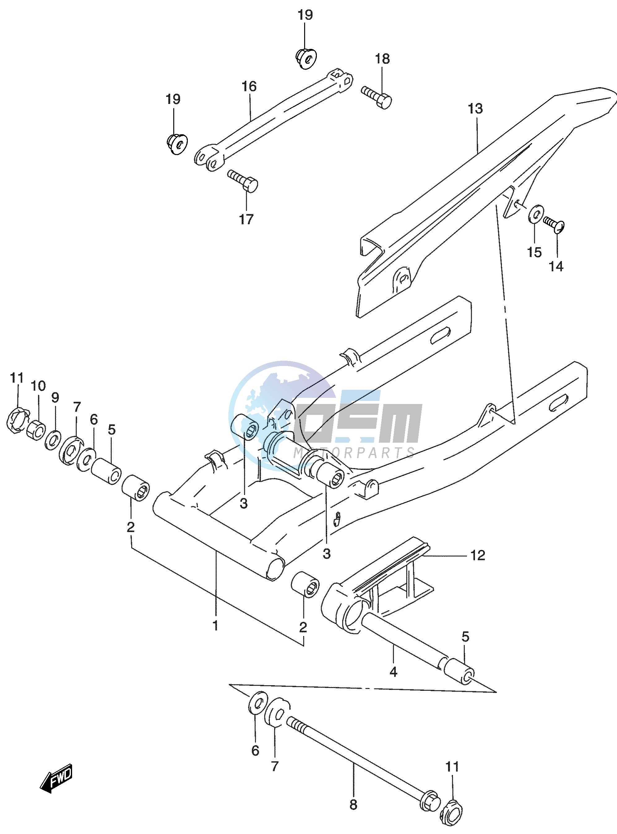 REAR SWINGING ARM