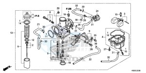 TRX250TMG TRX420 Europe Direct - (ED) drawing CARBURETOR