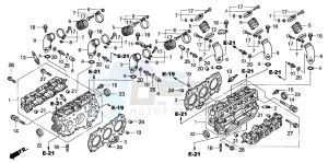 GL1500CD drawing CYLINDER HEAD