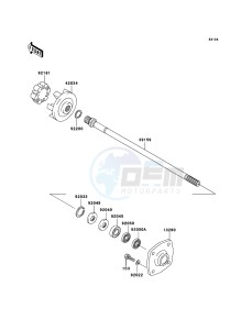 JET SKI STX-12F JT1200-D1 FR drawing Drive Shaft