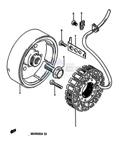 GSX550E (F-G-H) drawing GENERATOR