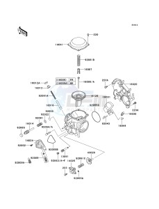 VN 750 A [VULCAN 750] (A20-A21) [VULCAN 750] drawing CARBURETOR PARTS