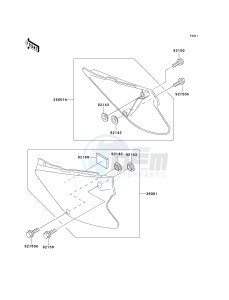 KX 80 W [KX80] (W1-W3) [KX80] drawing SIDE COVERS