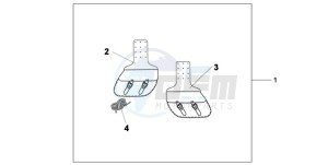 VT750C9 Europe Direct - (ED / MME) drawing THROW OVER BAGS