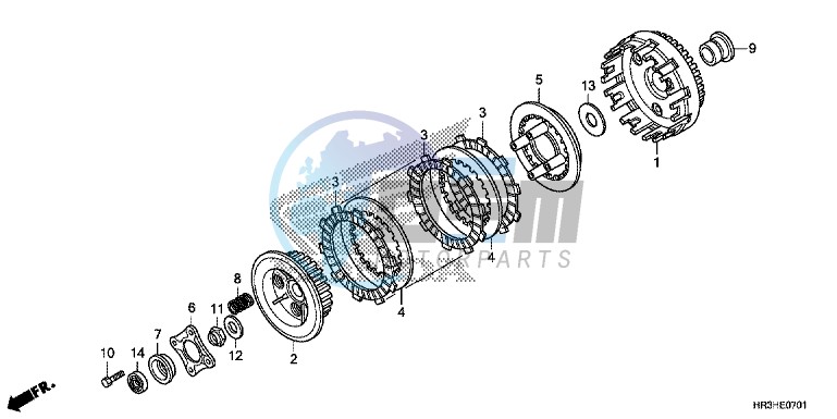 CLUTCH (TRX420FE1/FM1/FM2/TE1/TM1)