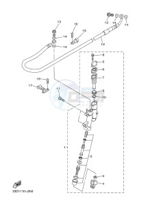 YZ450F (B118 B119 B11A B11B) drawing REAR MASTER CYLINDER