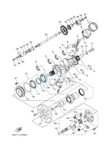 YXZ1000R YXZ10YEXJ YXZ1000R (B0FA) drawing CRANKSHAFT & PISTON