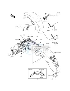 VULCAN 1700 NOMAD ABS VN1700DGF GB XX (EU ME A(FRICA) drawing Fenders