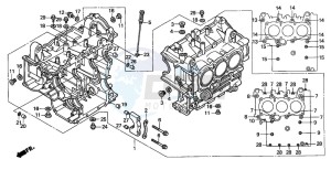 GL1500C VALKYRIE drawing CYLINDER BLOCK