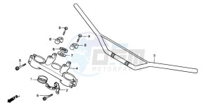 XR200R drawing HANDLE PIPE/TOP BRIDGE (1)