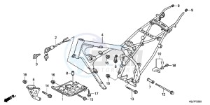 CRF100FD CRF100F Europe Direct - (ED) drawing FRAME BODY