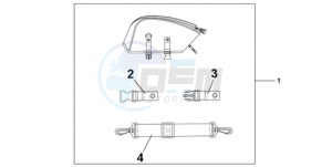 CBR1000RA9 U / ABS MME SPC drawing REAR SEAT BAG