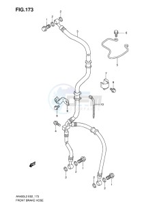 AN400 BURGMAN EU-UK drawing FRONT BRAKE HOSE