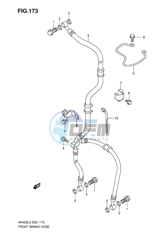 FRONT BRAKE HOSE