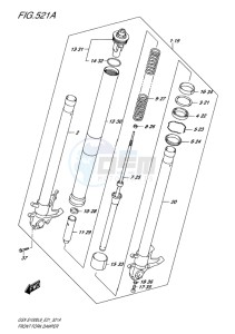 GSX-S1000 EU drawing FRONT FORK DAMPER