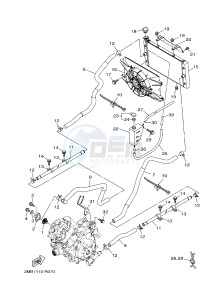 YXE700ES YXE70WPSG WOLVERINE R (BN54) drawing RADIATOR & HOSE