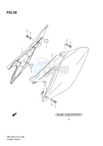 RM-Z 250 drawing FRAME COVER (L0-L1)