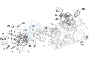 SRV 850 4t 8v e3 drawing Cilinder head unit - Valve