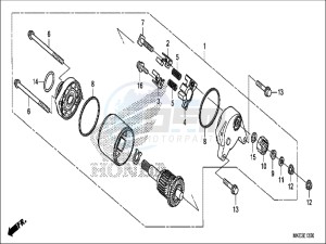 CRF450RXH Europe Direct - (ED) drawing STARTING MOTOR