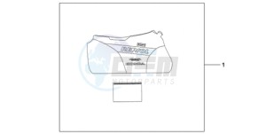 CBR1000RR9 France - (F / CMF TRI) drawing INDOOR BODY COVER