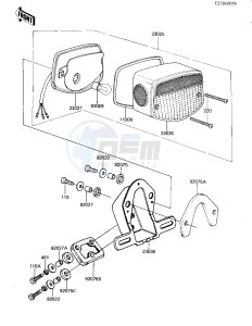 KZ 440 G (G1) drawing TAILLIGHT