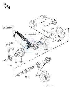 KZ 750 E (E2-E3) drawing SECONDARY SHAFT -- 81 -82 KZ750-E2_E3- -