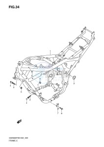 GSX650F (E2) Katana drawing FRAME