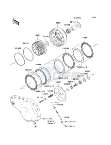 VN 2000 H [VULCAN 2000 CLASSIC] (8F-9F) 0H9F drawing CLUTCH