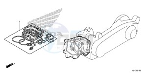 SH125ADD SH125i UK - (E) drawing GASKET KIT A