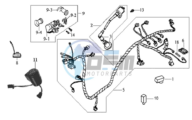 WIRING HARNASS - ELECTRONIC PARTS