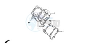 CBR125RS drawing CYLINDER