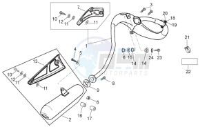 RX-SX 50 1000 drawing Exhaust unit